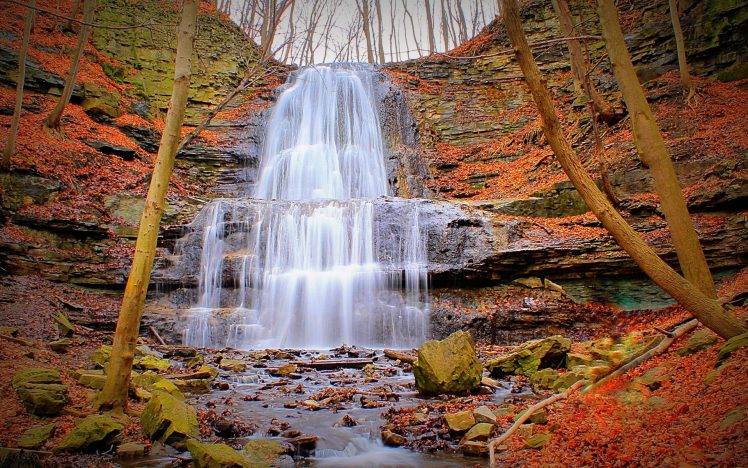 nature, Landscape, Waterfall, Fall HD Wallpaper Desktop Background