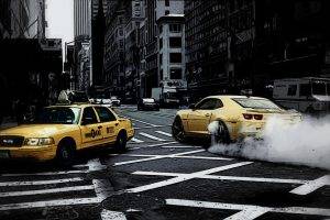car, New York City, Taxi, Street