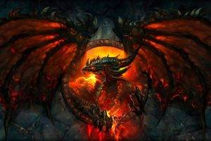 dragon,  World Of Warcraft, World Of Warcraft: Cataclysm, Deathwing