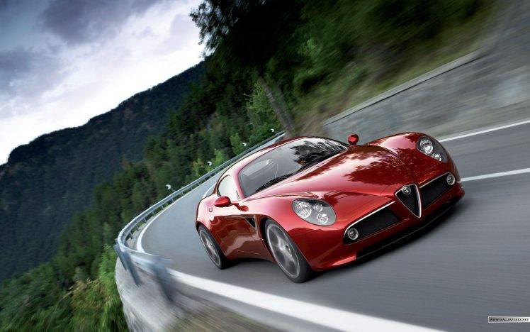 car, Alfa Romeo, Red Cars HD Wallpaper Desktop Background
