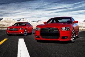 car, Dodge Charger, Red Cars