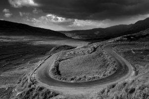 landscape, Road, Hairpin Turns, Ireland
