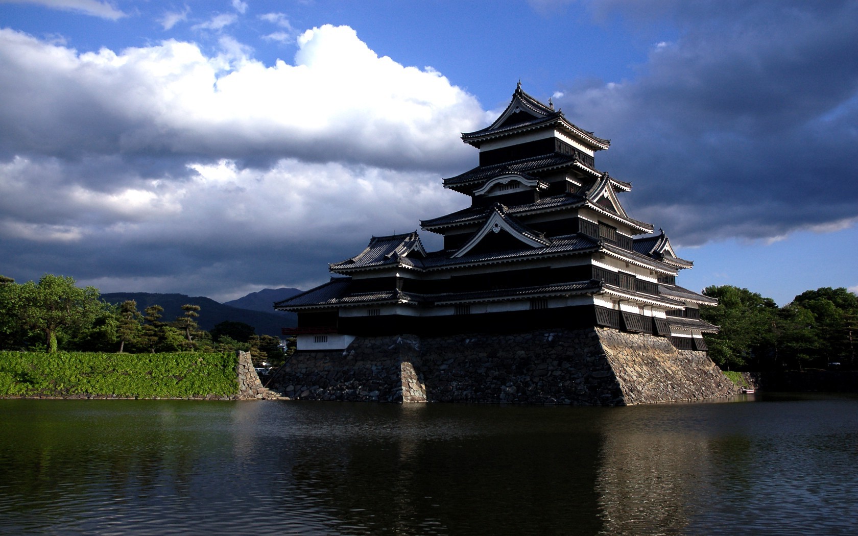 landscape, Japan, Castle Wallpaper