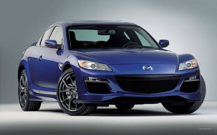 car, Mazda RX 8, Blue Cars HD Wallpaper Desktop Background