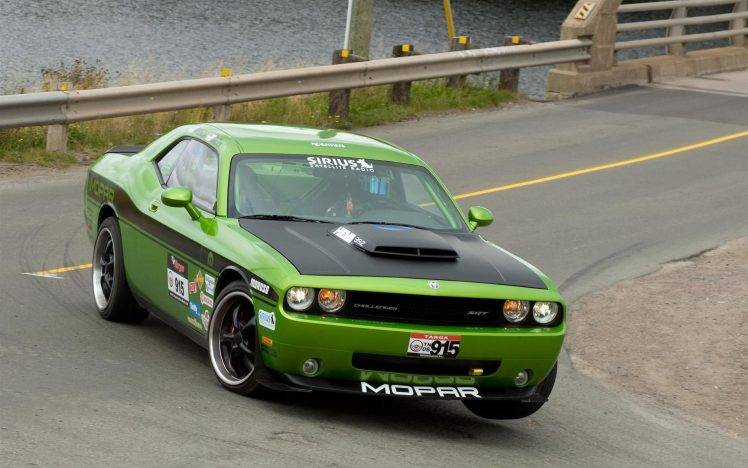 car, Green Cars, Dodge Challenger SRT8 HD Wallpaper Desktop Background