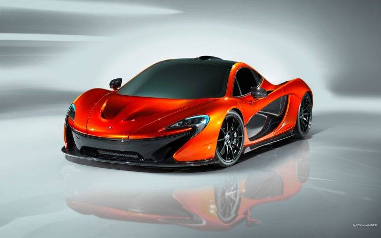 car, McLaren, Vehicle, Orange Cars, McLaren P1, Mid engine, British Cars, Hybrid, Hypercar HD Wallpaper Desktop Background