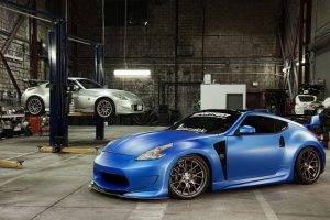 car, Nissan, Nissan 350Z, Nissan 370Z, Blue Cars