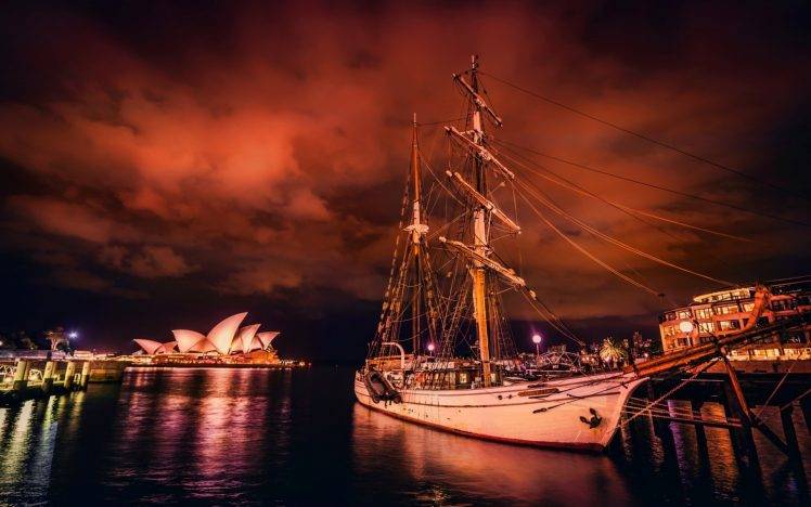 nature, Sydney, Sydney Opera House, Sailing Ship, Ship, Australia, Dock HD Wallpaper Desktop Background