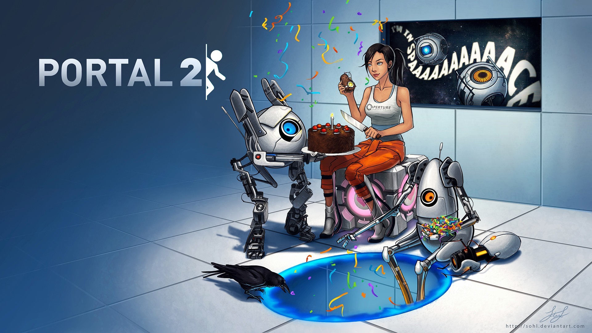 Portal Portal 2 Valve Portal Gun GLaDOS Chell Video Games Portal Portal 2 Valve Portal Gun GLaDOS Chell Video Games