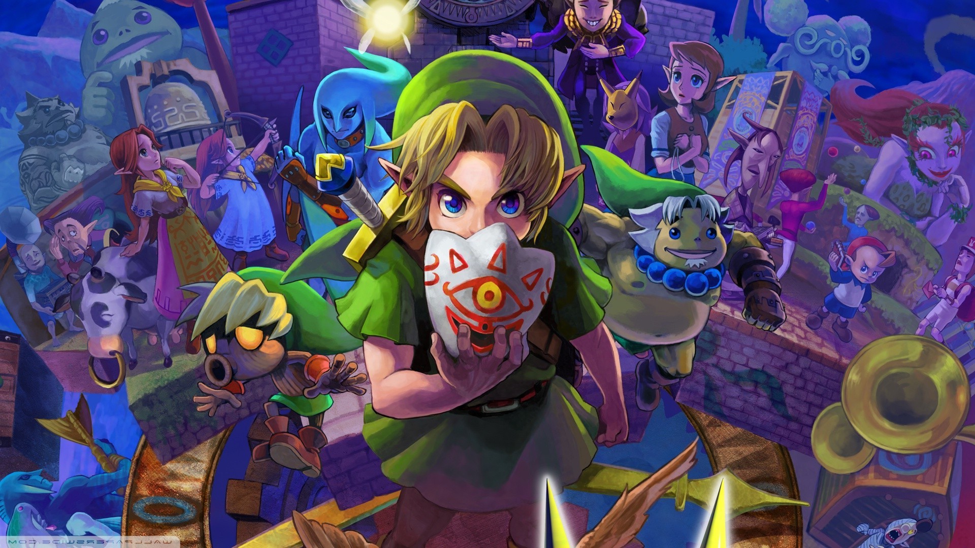 The Legend Of Zelda, The Legend Of Zelda: Majora’s Mask, Video Games, Nintendo, Link Wallpaper