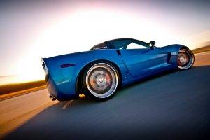 car, Chevrolet Corvette, Blue Cars