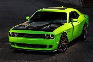 car, Vehicle, Green Cars, Dodge Challenger Hellcat, Dodge Challenger SRT