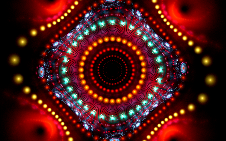 fractal, Digital Art, Abstract, Circle HD Wallpaper Desktop Background
