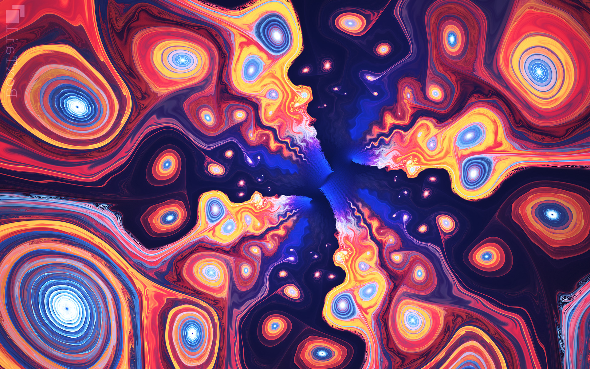 abstract, Fractal, Spiral, Colorful, Psychedelic Wallpapers HD