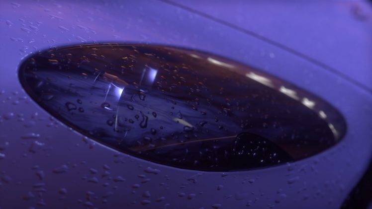 Driveclub, Car, Rain, Purple, Aston Martin, Photorealism HD Wallpaper Desktop Background