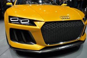 Audi, Car, Yellow Cars