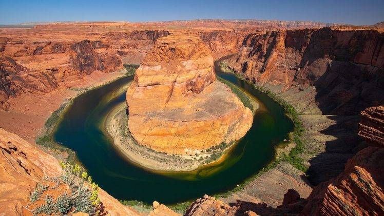 nature, Landscape, River, Canyon, Grand Canyon, Desert HD Wallpaper Desktop Background