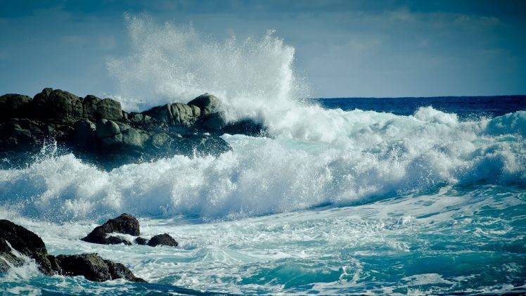 landscape, Sea, Waves, Coast HD Wallpaper Desktop Background
