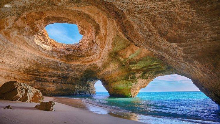 nature, Landscape, Beach, Cave, Sea HD Wallpaper Desktop Background
