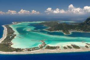 Bora Bora, Landscape, Nature, Sea, Island