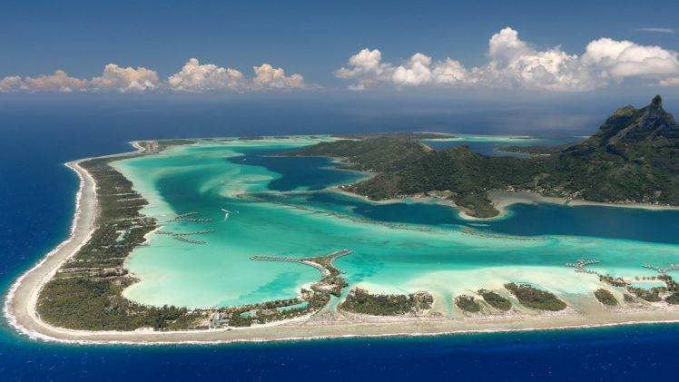Bora Bora, Landscape, Nature, Sea, Island HD Wallpaper Desktop Background