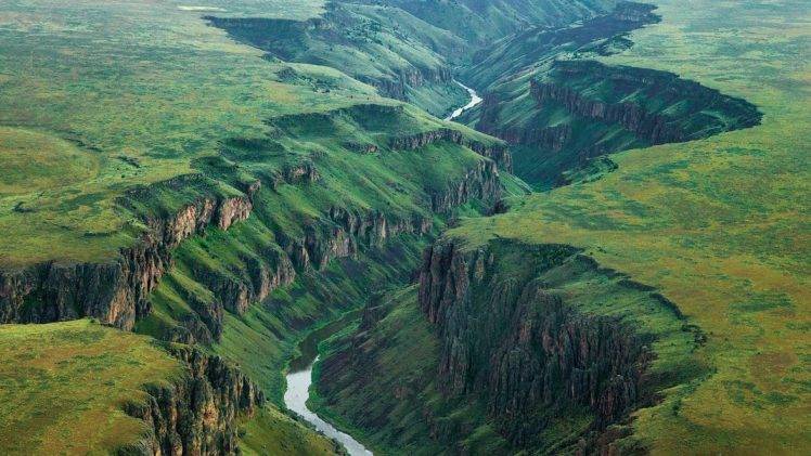 canyon, Nature, Landscape, River, Valley, Plains HD Wallpaper Desktop Background