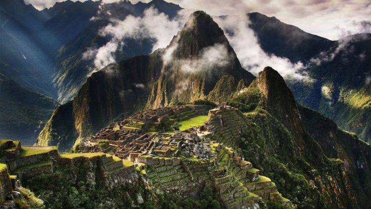 Machu Picchu, Landscape, Mountain, Chile, Old Building, Forest HD Wallpaper Desktop Background