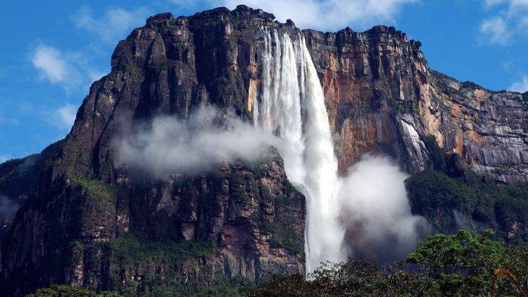 Angel Falls, Venezuela, Waterfall, Nature, Landscape, Mountain, Rock HD Wallpaper Desktop Background
