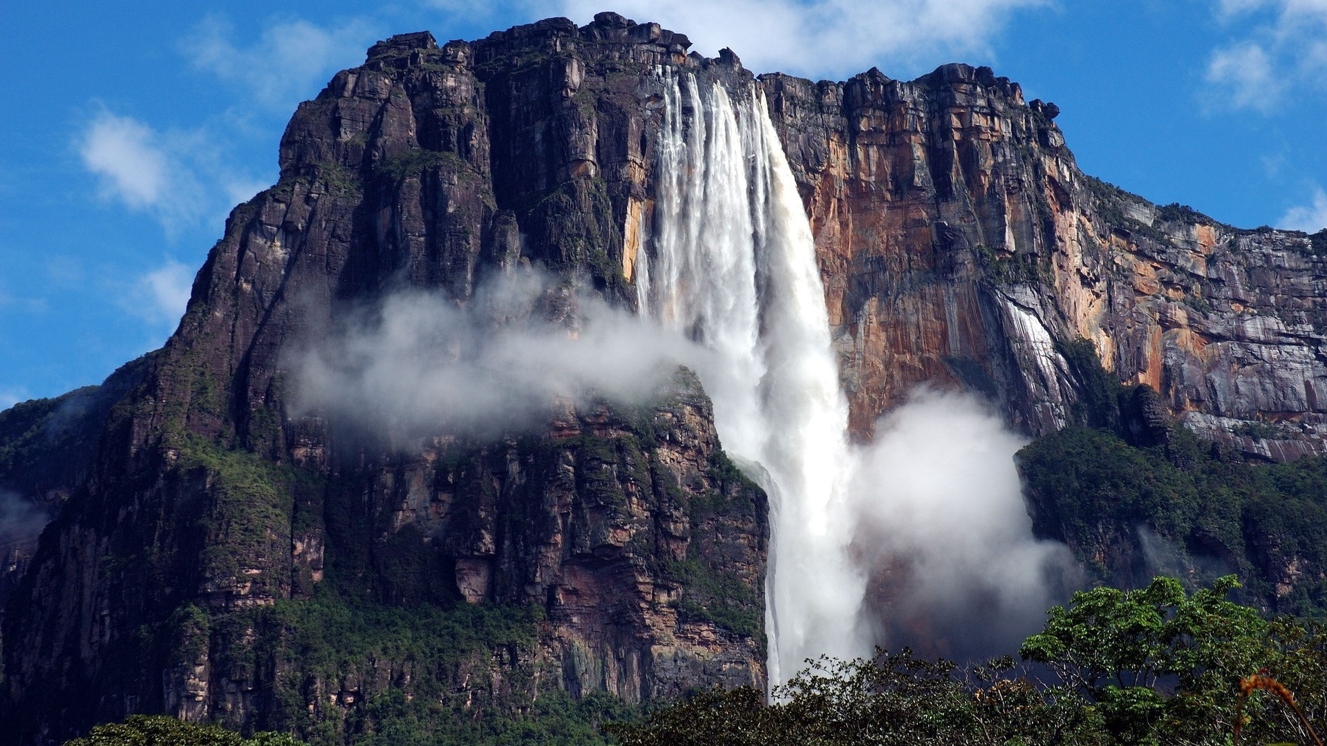 Angel Falls, Venezuela, Waterfall, Nature, Landscape, Mountain, Rock Wallpaper