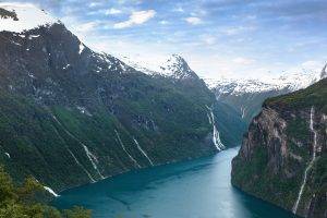 river, Canyon, Nature, Landscape, Mountain, Norway