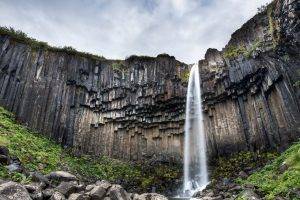 waterfall, Nature, Landscape, Rock, Cliff