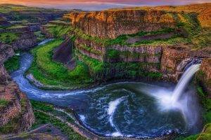 landscape, Nature, Waterfall, River, Canyon, Palouse Falls, Washington State
