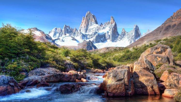 nature, Landscape, Mountain, River HD Wallpaper Desktop Background
