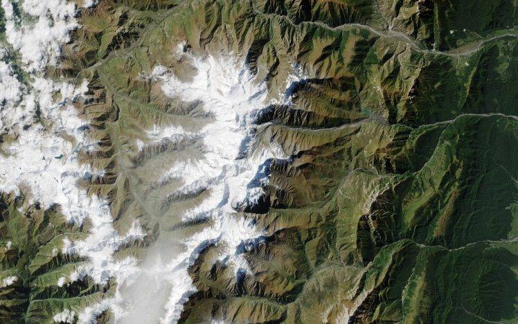 Nature Landscape Mountain Snow Winter Satellite Russia