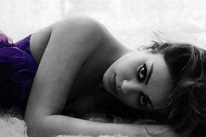 women, Model, Celebrity, Mila Kunis, Selective Coloring