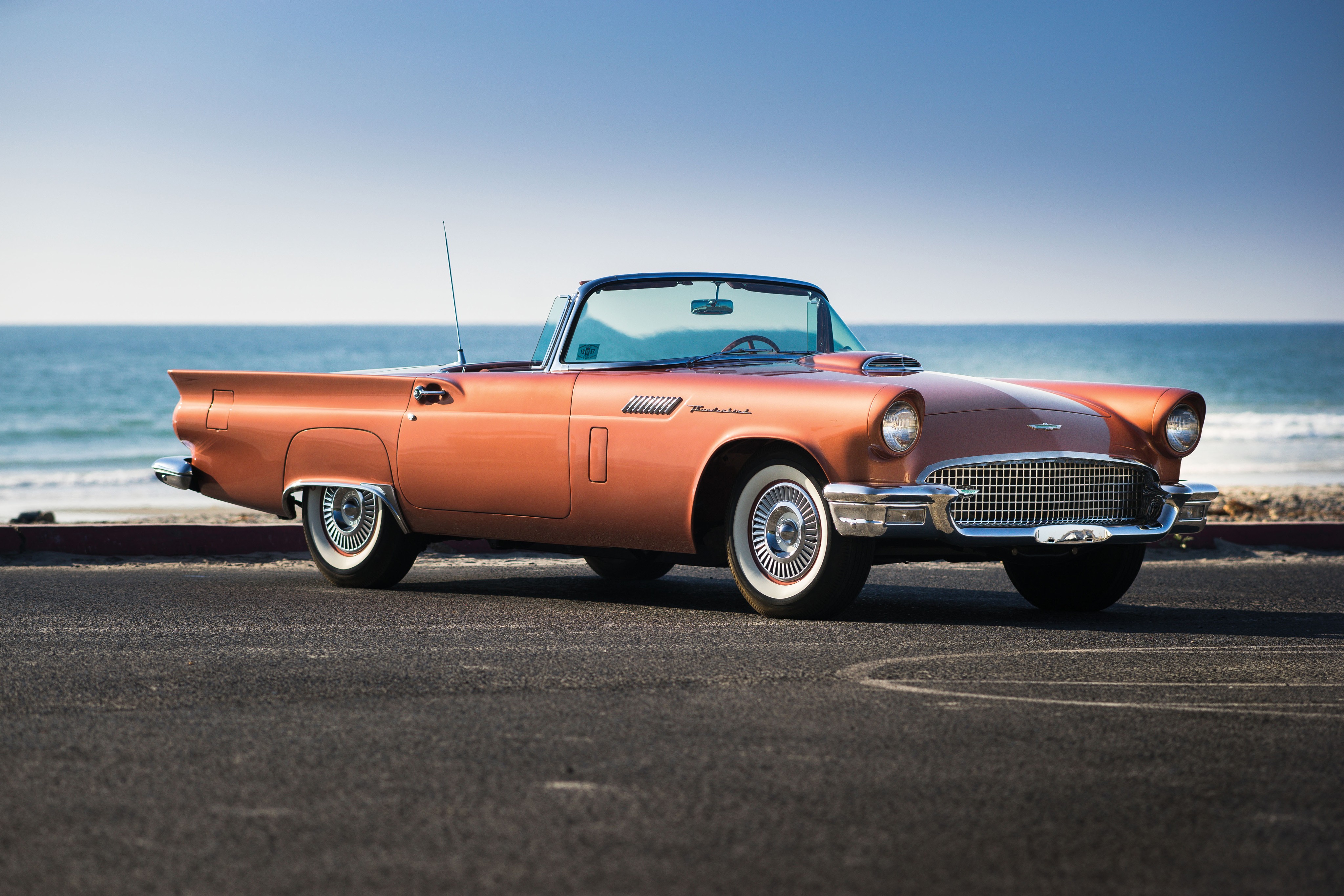 vehicle, 1957 Ford Thunderbird Special, Ford Thunderbird, Car, Oldtimers Wallpaper