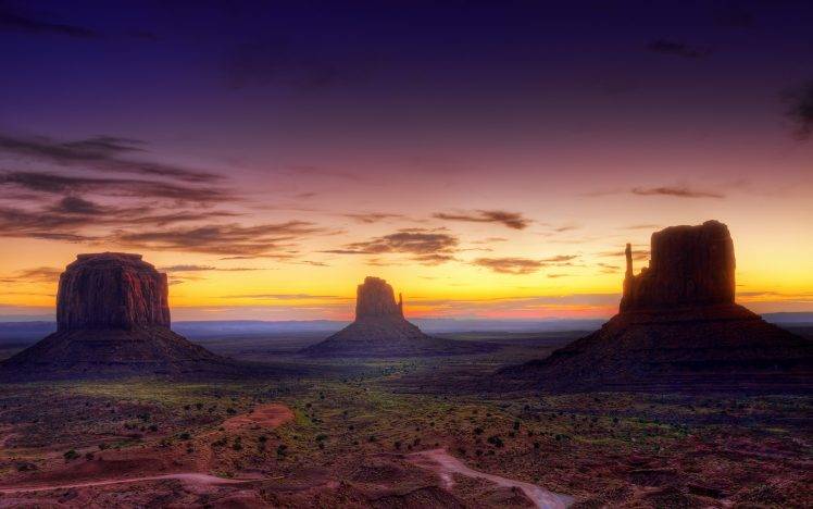 landscape, Nature, Rock Formation, Sunset HD Wallpaper Desktop Background