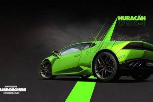 Driveclub, Video Games, Lamborghini, Lamborghini Huracan LP 610 4, Green Cars