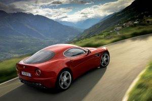 Alfa Romeo, Alfa Romeo 8C, Car, Red Cars