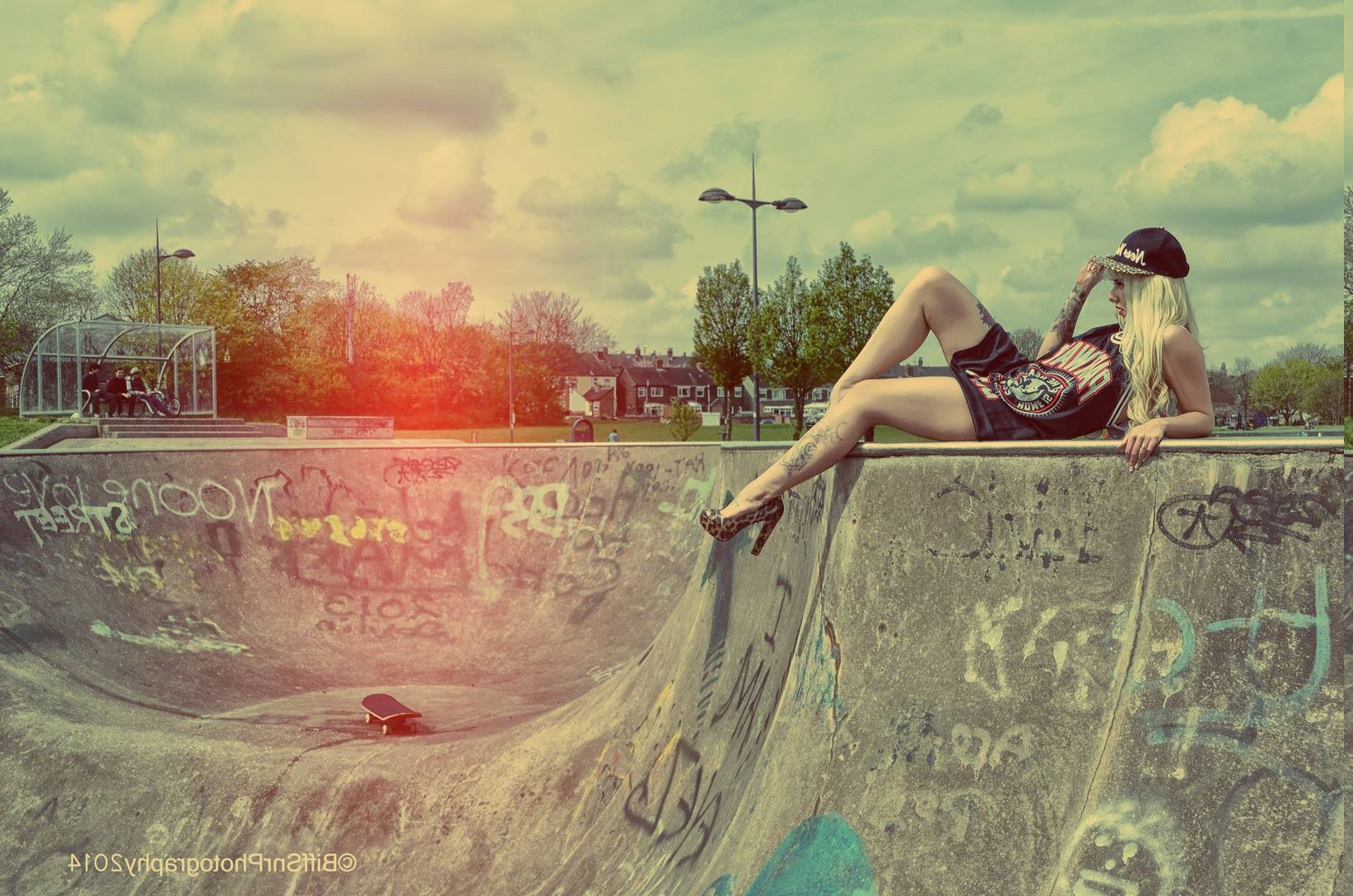 women, Skateboard, Skatepark Wallpaper