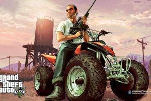 Grand Theft Auto V, Video Games, Gun, Sniper Rifle, ATVs