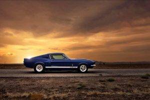 Ford Mustang, Car, Blue Cars