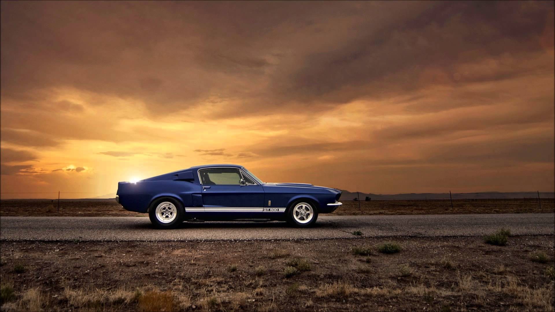 Ford Mustang, Car, Blue Cars Wallpaper