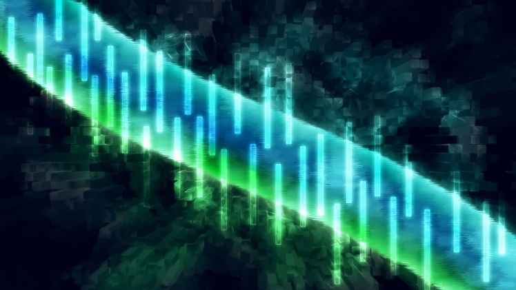 abstract, Blue, Green HD Wallpaper Desktop Background