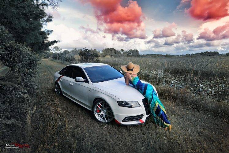car, Women, Dress, Women With Cars, Audi HD Wallpaper Desktop Background