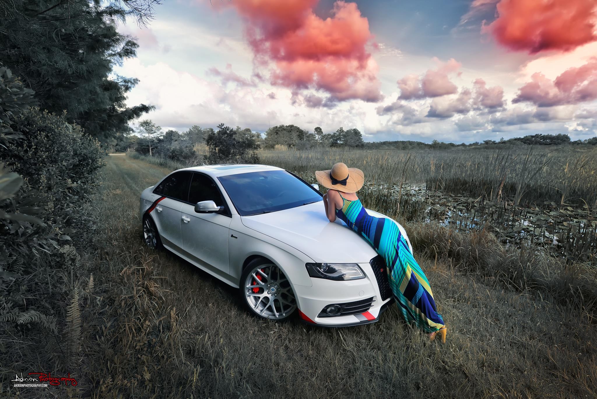 car, Women, Dress, Women With Cars, Audi Wallpaper