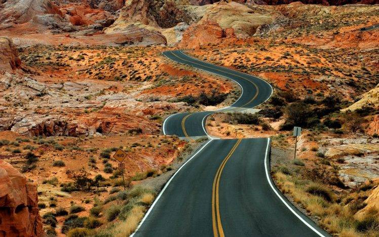 road, Desert, Landscape HD Wallpaper Desktop Background