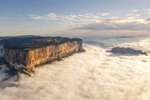 landscape, Mount Roraima, Mist