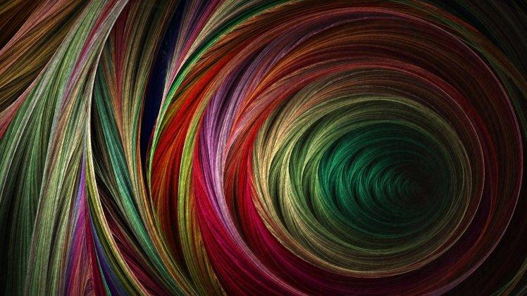 digital Art, Abstract, Spiral, Colorful, Circle HD Wallpaper Desktop Background