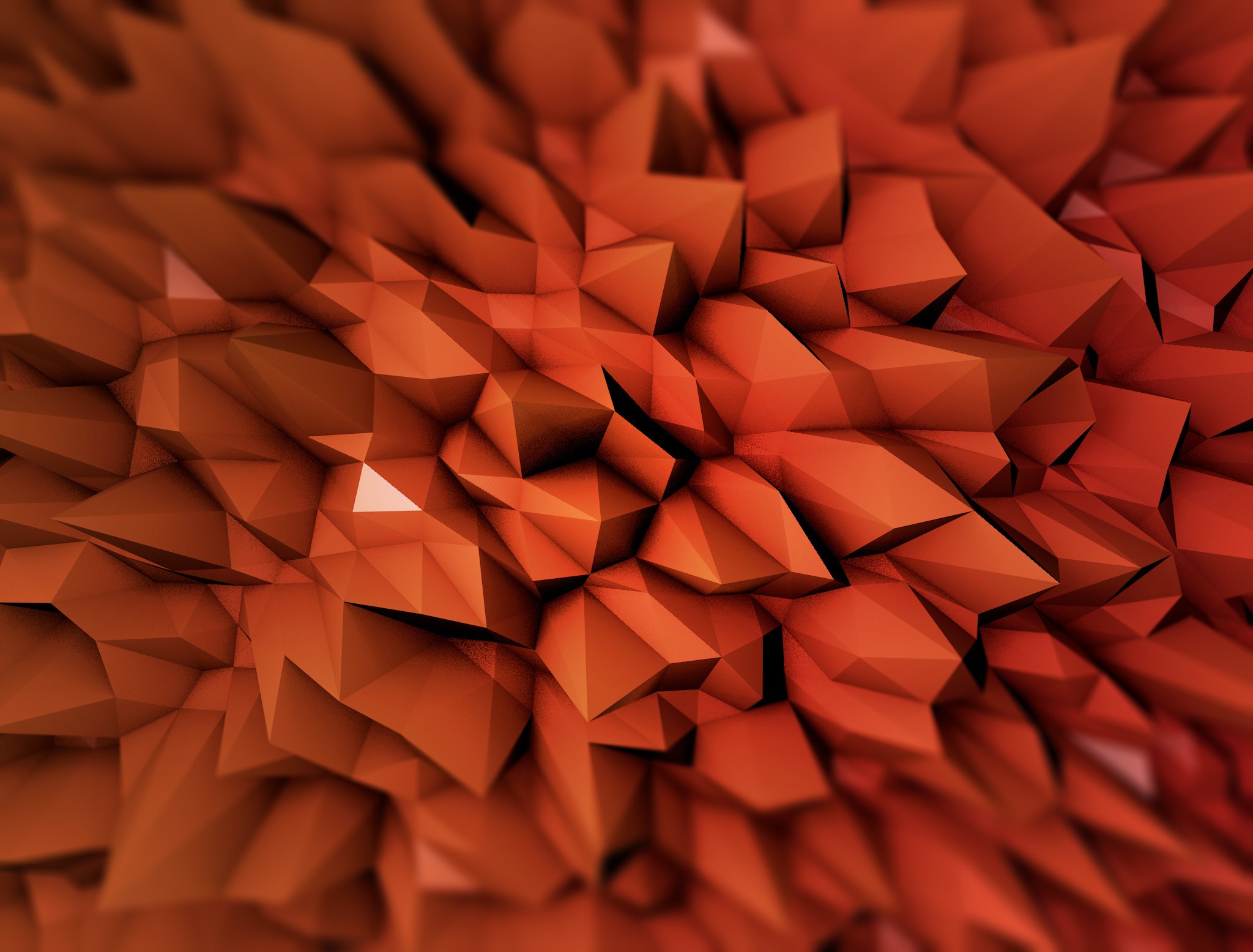 abstract, Low Poly, Tilt Shift Wallpaper